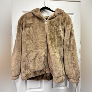 Rachel Zoe faux fur hooded jacket